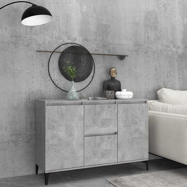 Vidaxl Sideboard in Betongrau 104x35x70 cm - 34% Rabatt - Top Industrial Design