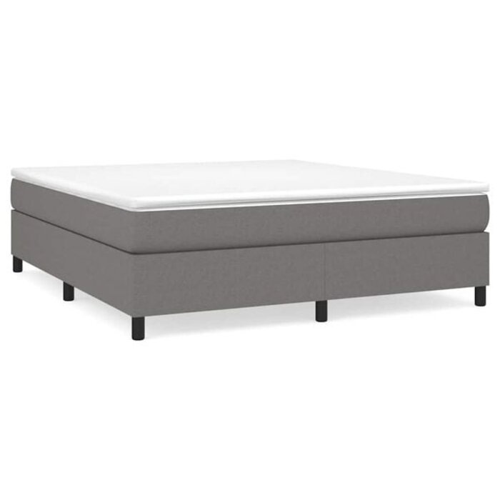 Vidaxl Stoff-Bettgestell Dunkelgrau 160x200 cm - 34% Rabatt - Ausgepackt