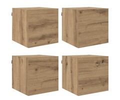 Vidaxl Wandmontiertes TV-Lowboard-Set in Eiche-Optik - 34% Rabatt