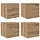 Wandmontiertes TV-Lowboard-Set in Eiche-Optik - 34% Rabatt