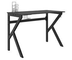 Vidaxl Gaming-Schreibtisch K-Form 110x60x75 cm - Schwarz - 34% Rabatt