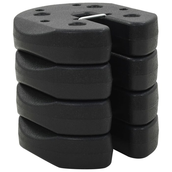 Vidaxl Pavillongewichte 4er-Set 220x50 mm Beton Schwarz - 32% Rabatt