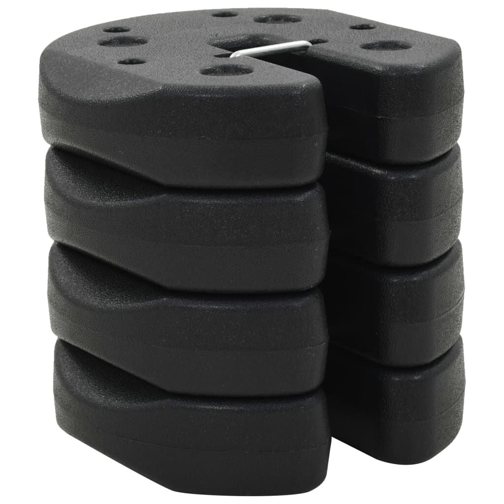 Vidaxl Pavillongewichte 4er-Set 220x50 mm Beton Schwarz - 32% Rabatt