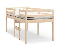 Vidaxl Hochbett aus massivem Kiefernholz 90x200 cm - 35% Rabatt