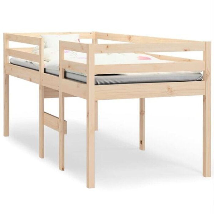 Vidaxl Hochbett aus massivem Kiefernholz 90x200 cm - 35% Rabatt