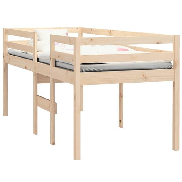 Vidaxl Hochbett aus massivem Kiefernholz 90x200 cm - 35% Rabatt
