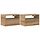 2er-Set Wand-Nachtschränke Artisan Eiche, 45x26x28,5 cm, 34% Rabatt