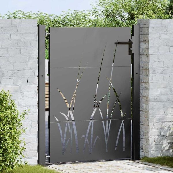 Vidaxl Gartentor 110 x 130 cm Stahl Schwarz abschließbar - 35% Rabatt