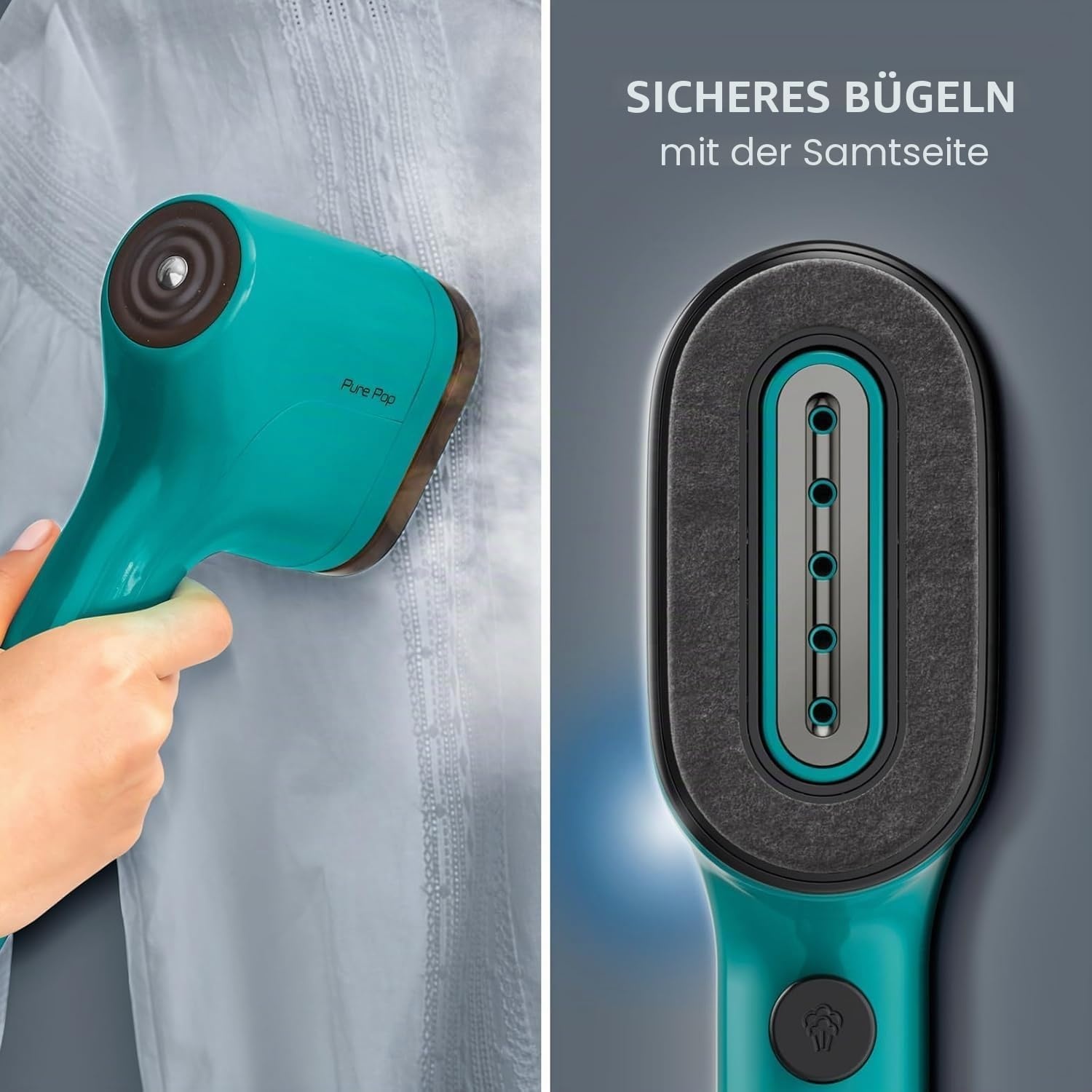 Handdampfer für unterwegs - 1300 W - Grün - 33% Rabatt