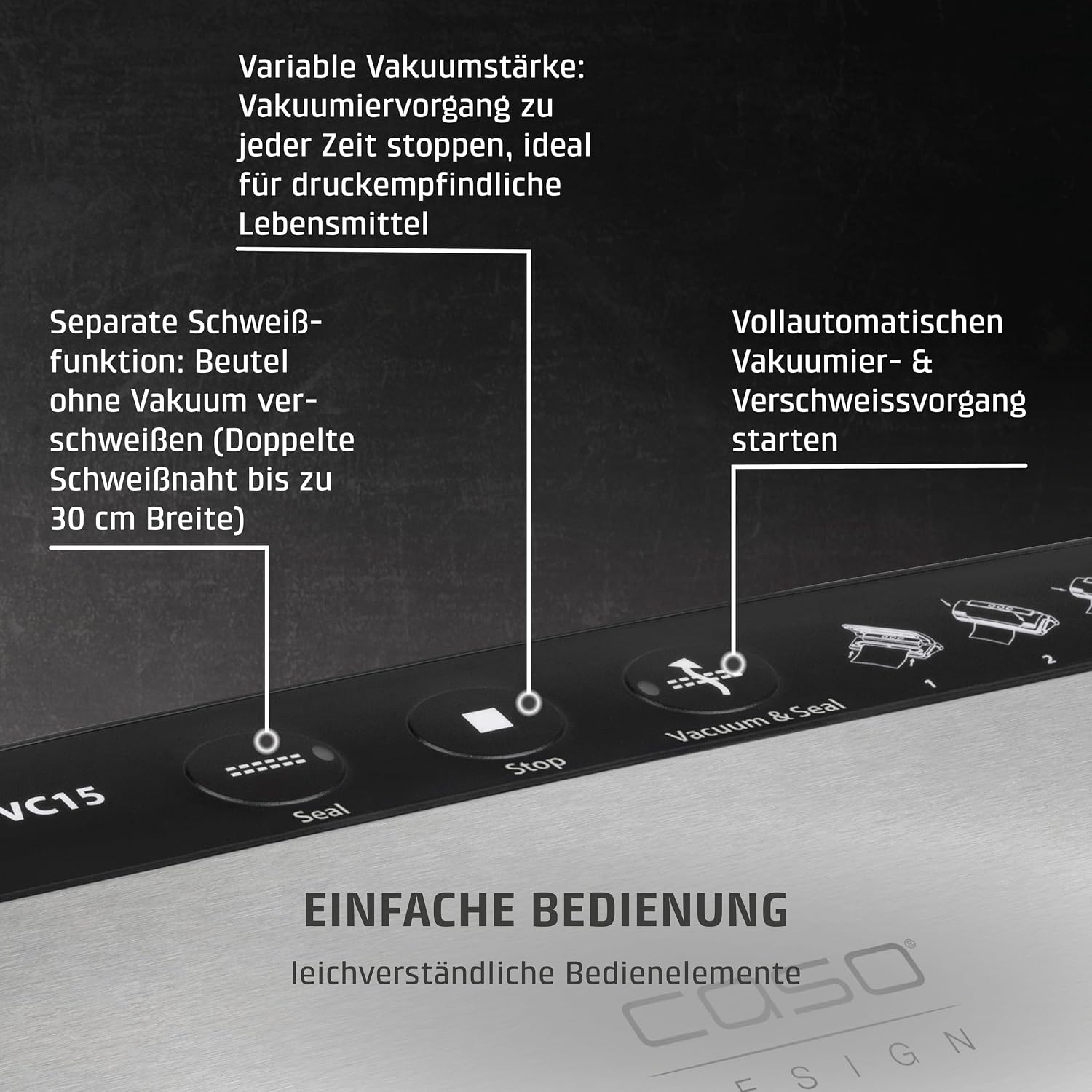 Vakuumiergerät 110W aus Edelstahl - 34% Rabatt