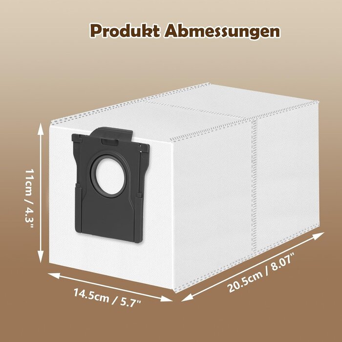 Dreame 12 Staubsaugerbeutel für Saugroboter - 29% Rabatt - Passend für viele Modelle
