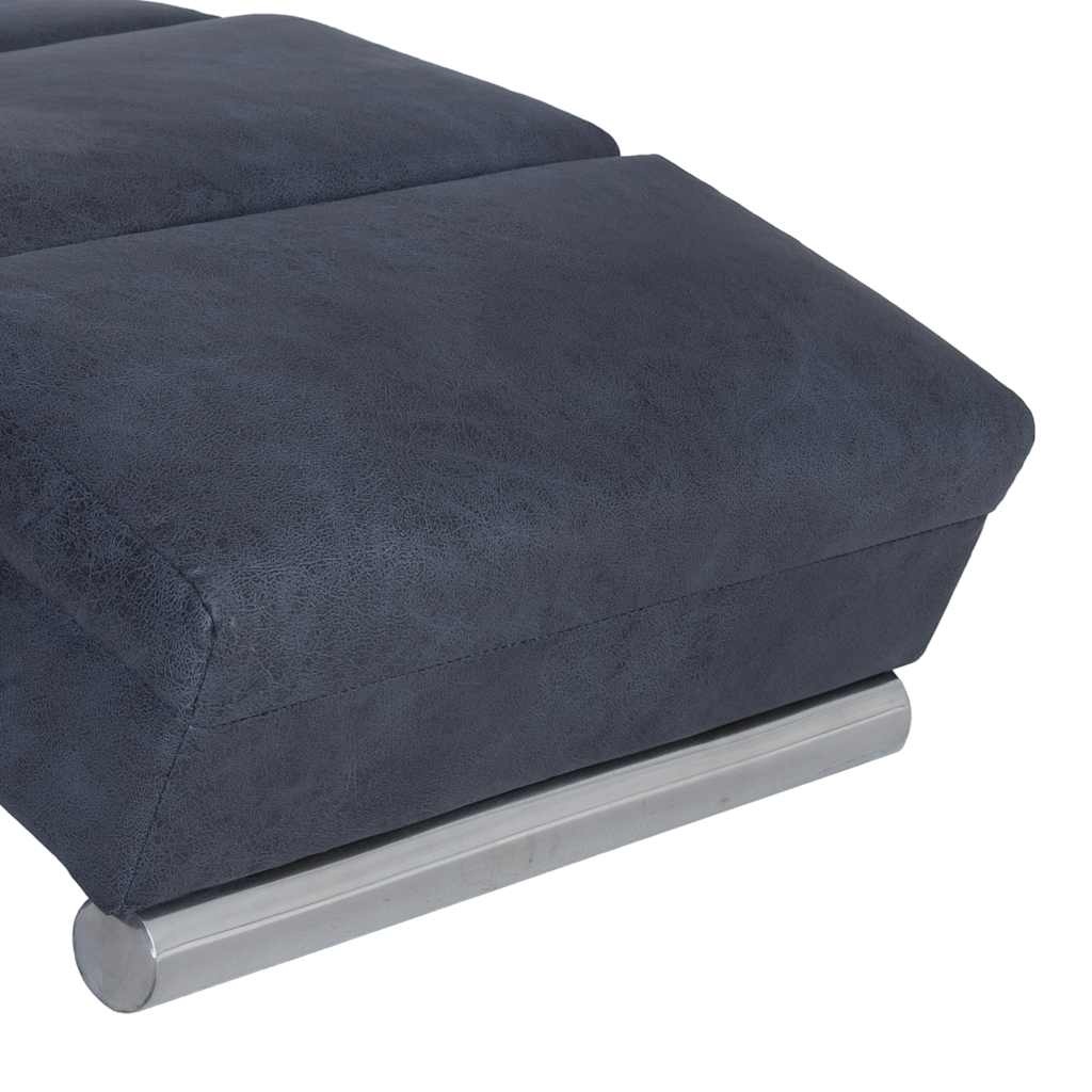 Vidaxl Luxus Massage-Liegestuhl Kunstwildleder Grau - 35% Rabatt