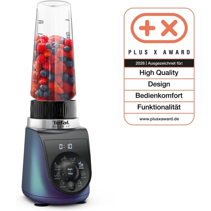 Mini-Standmixer 1000W 700ml 8 Programme - Borealblau - 34% Rabatt
