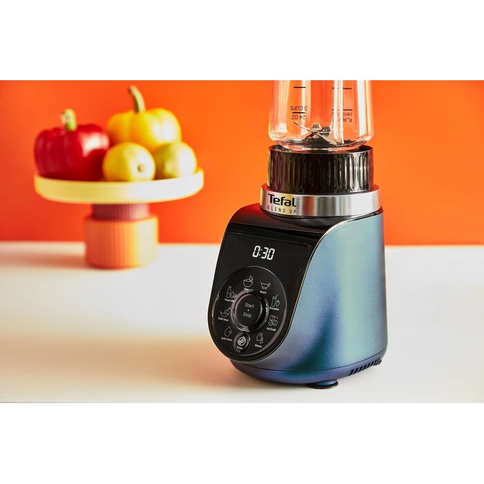 Mini-Standmixer 1000W 700ml 8 Programme - Borealblau - 34% Rabatt