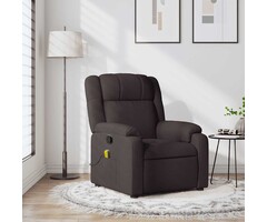 Vidaxl Massagesessel aus Stoff Dunkelbraun - 35% Rabatt - Verstellbar & Komfortabel