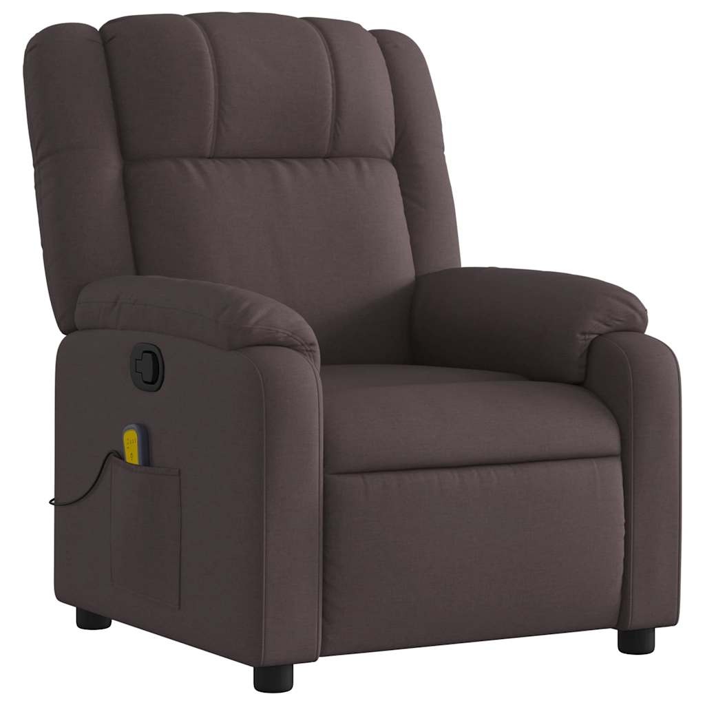 Vidaxl Massagesessel aus Stoff Dunkelbraun - 35% Rabatt - Verstellbar & Komfortabel