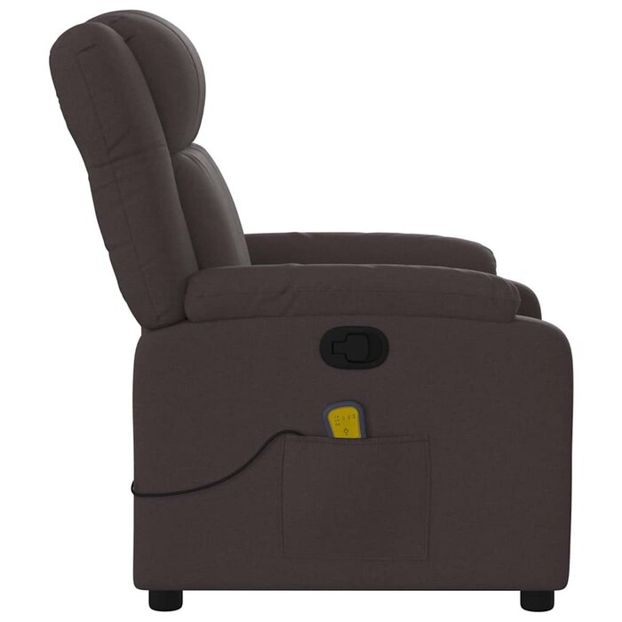 Vidaxl Massagesessel aus Stoff Dunkelbraun - 35% Rabatt - Verstellbar & Komfortabel