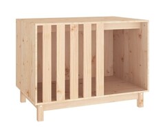 Vidaxl Hundehütte aus massivem Kiefernholz 90x60x67cm - 35% Rabatt