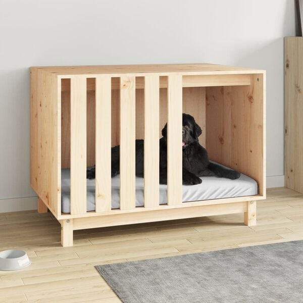 Vidaxl Hundehütte aus massivem Kiefernholz 90x60x67cm - 35% Rabatt