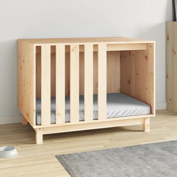 Vidaxl Hundehütte aus massivem Kiefernholz 90x60x67cm - 35% Rabatt