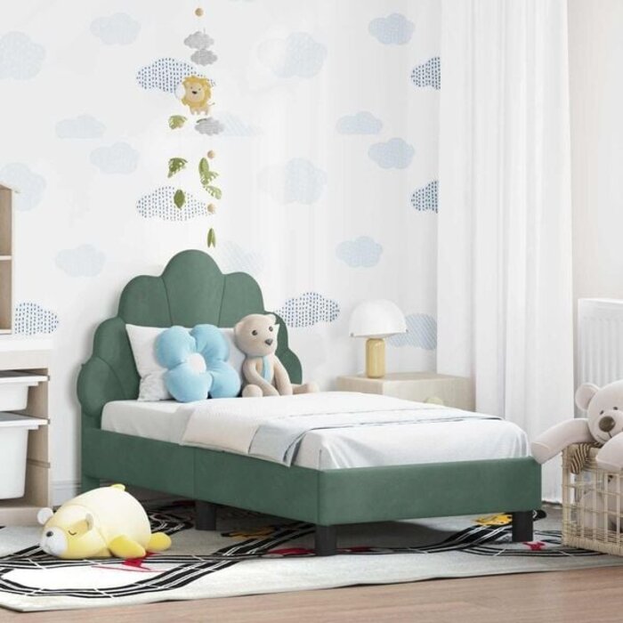 Vidaxl Samt-Kleinkindbett 70x140 cm, Seegrün - 34% Rabatt auf Retoure