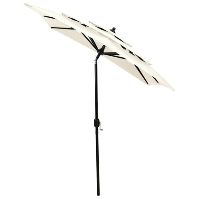 Vidaxl 3-lagiger Sonnenschirm 2x2 m, sandfarben - 34% Rabatt
