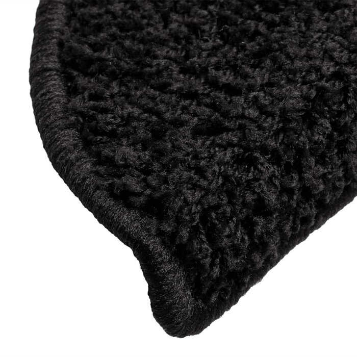 Vidaxl 15x Treppenmatten Halbrund Schwarz 56x17x3cm - 34% Rabatt - Wie neu