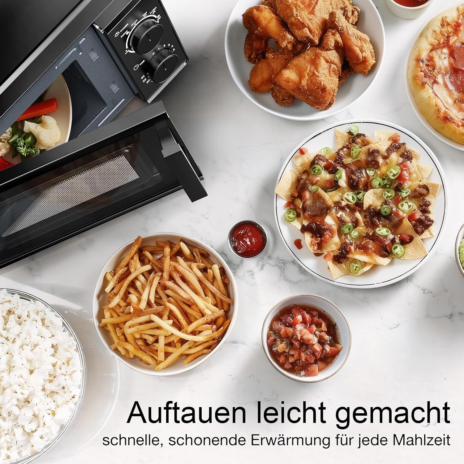 Solo-Mikrowelle 20L - 700W - 35% Rabatt - Schwarz