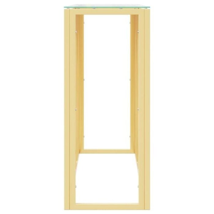 Vidaxl Wandkonsole Edelstahl/Glas Gold 110x30x70 cm - 35% Rabatt