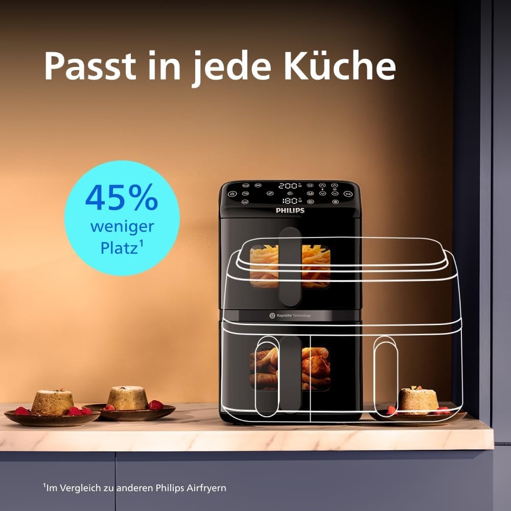 Philips Doppelkammer Heißluftfritteuse 10L - 35% Rabatt