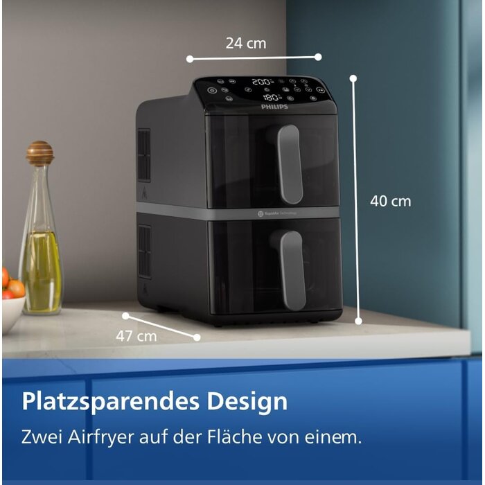 Philips Doppelkammer Heißluftfritteuse 10L - 35% Rabatt