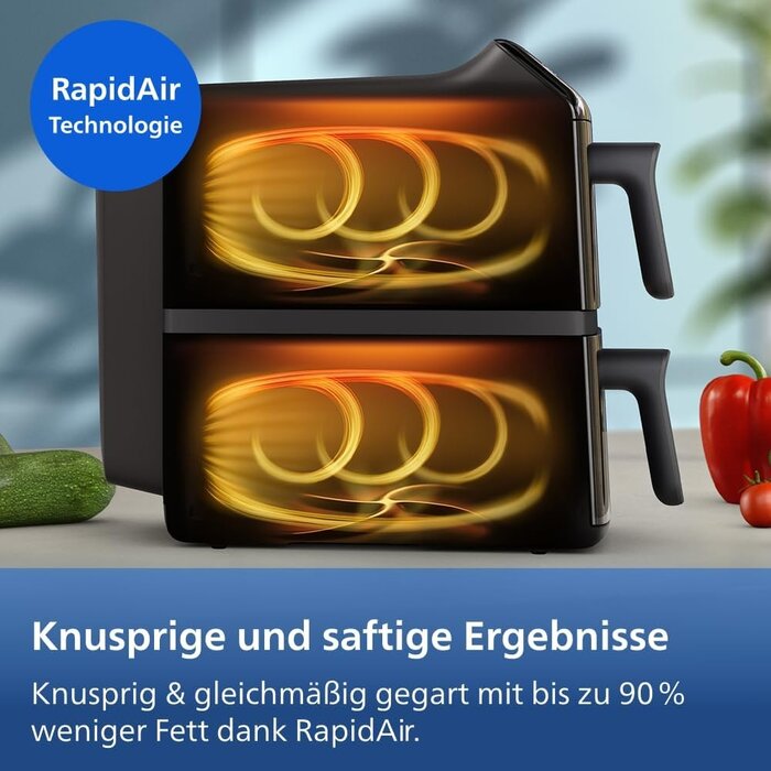 Philips Doppelkammer Heißluftfritteuse 10L - 35% Rabatt