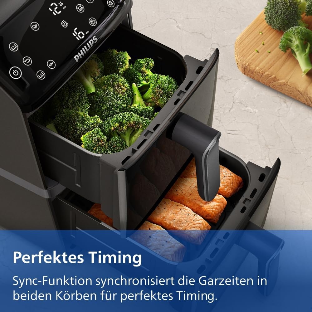 Philips Doppelkammer Heißluftfritteuse 10L - 35% Rabatt