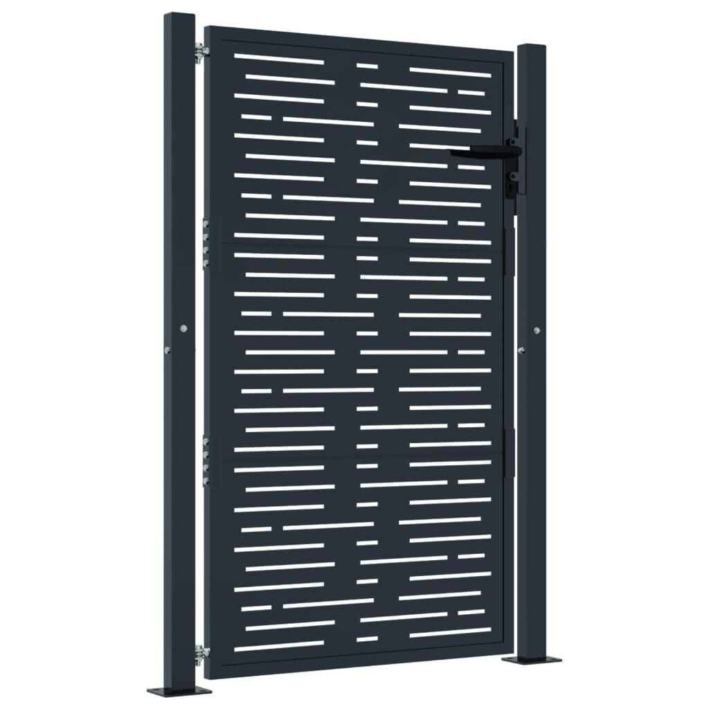 Vidaxl Gartentor Anthrazit 105x130 cm aus Stahl - 35% Rabatt