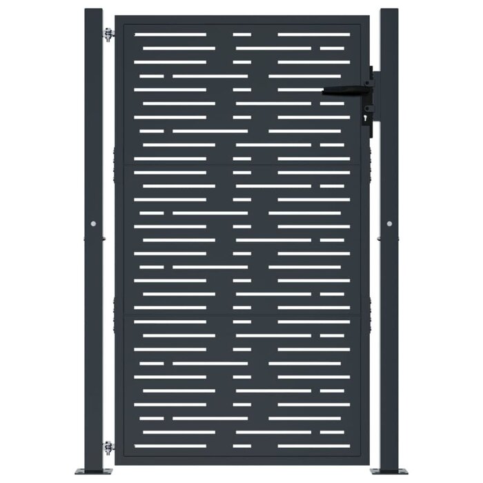 Vidaxl Gartentor Anthrazit 105x130 cm aus Stahl - 35% Rabatt