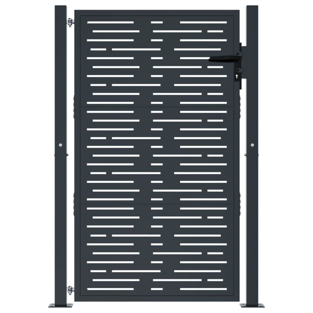 Vidaxl Gartentor Anthrazit 105x130 cm aus Stahl - 35% Rabatt