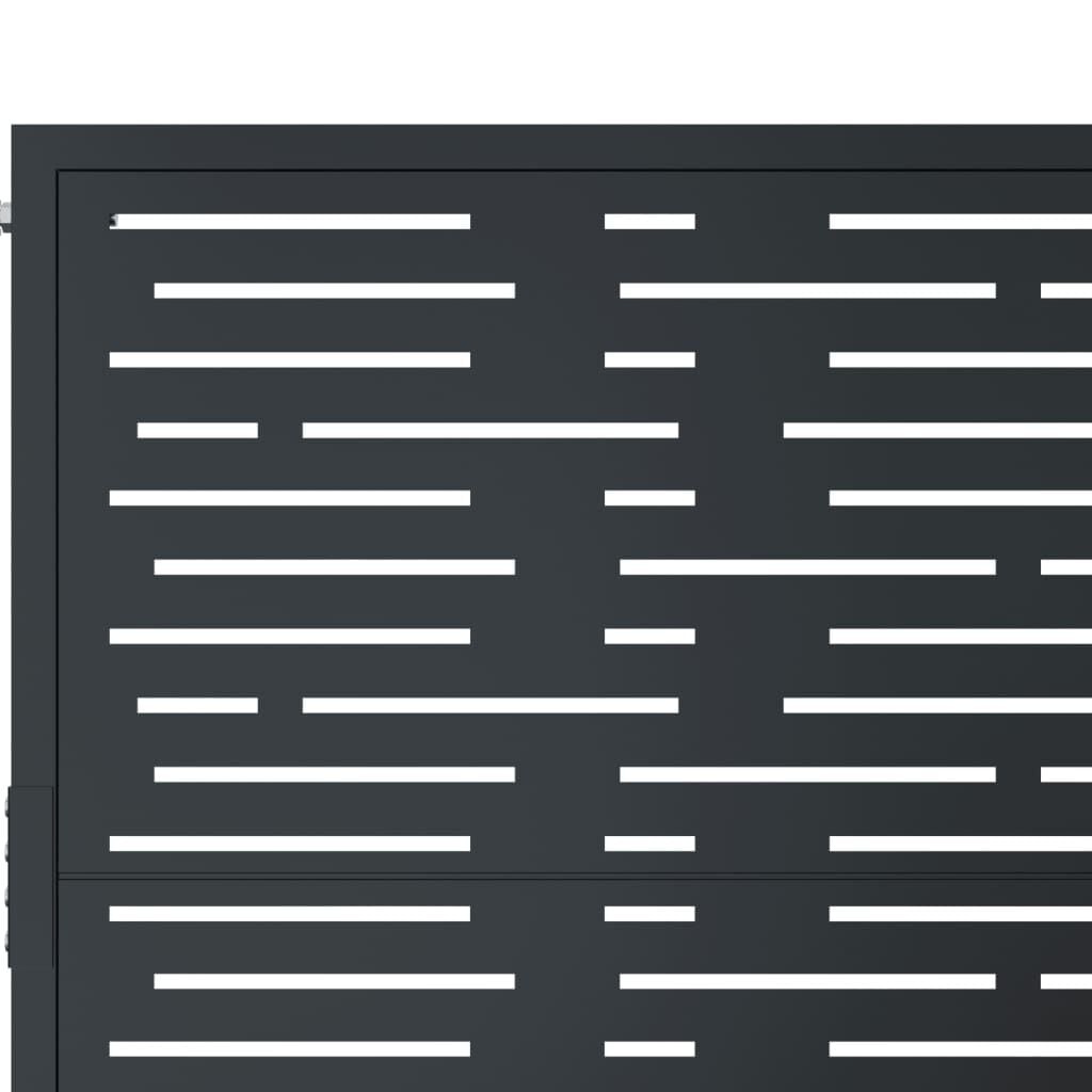 Vidaxl Gartentor Anthrazit 105x130 cm aus Stahl - 35% Rabatt