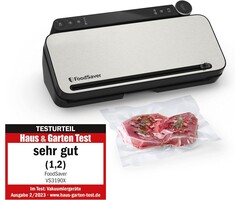 Vakuumiergerät VS3190X Edelstahl - 34% Rabatt auf Ausgepackt-Modell