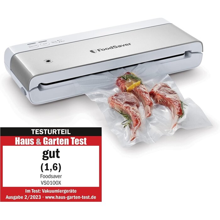 Vakuumiergerät VS3190X Edelstahl - 34% Rabatt auf Ausgepackt-Modell