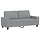 2-Sitzer Sofa 140 cm Lichtgrau - 35% Rabatt