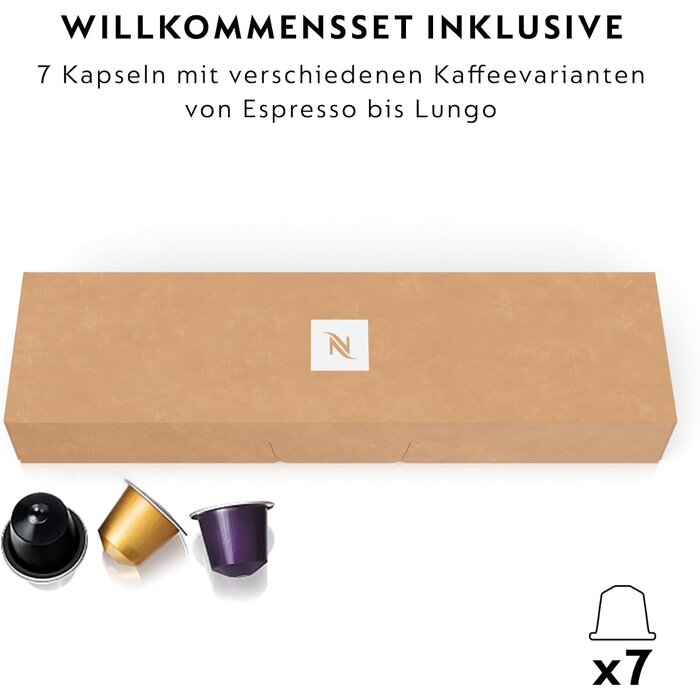 Kapselkaffeemaschine für Nespresso Original, Weiß - 35% Rabatt