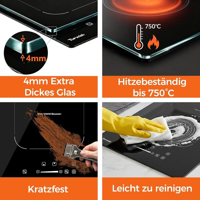 Induktionskochfeld 30 cm mit Flexzone 3500W - 34% Rabatt