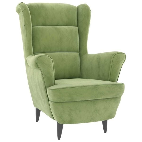 Vidaxl Samt-Sessel in Hellgrün - 74 x 84 x 100 cm - 35% Rabatt