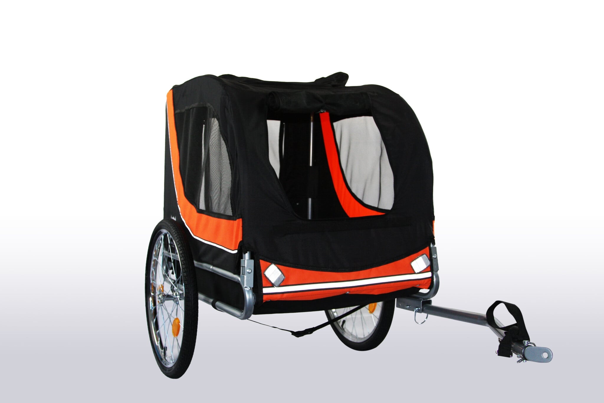 Viking Choice Fahrradanhänger für Hunde bis 40 kg - Orange/Schwarz - 34% Rabatt