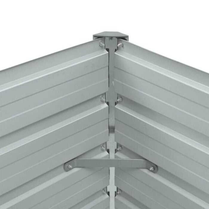 Vidaxl Hochbeet 100x40x45 cm aus verzinktem Stahl in Braun - 31% Rabatt