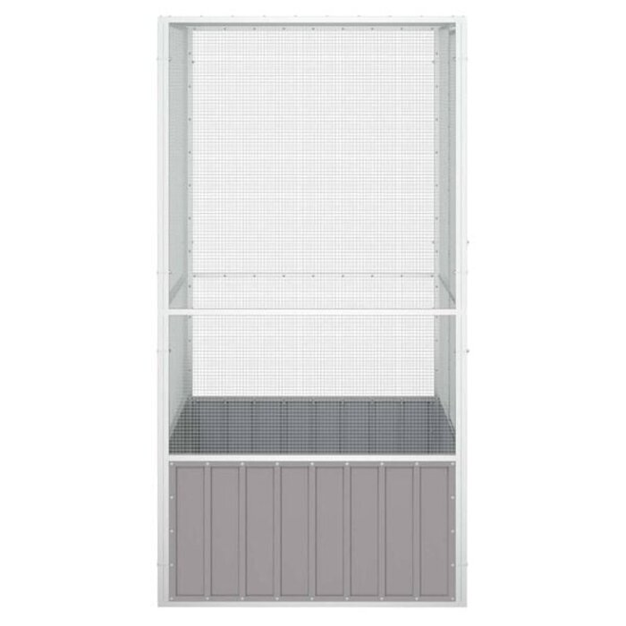 Vidaxl Große Voliere aus verzinktem Stahl 111x107x211,5 cm - 35% Rabatt