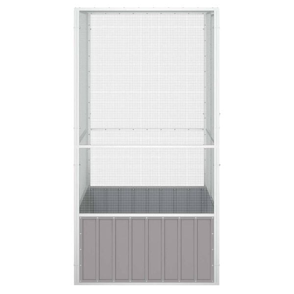 Vidaxl Große Voliere aus verzinktem Stahl 111x107x211,5 cm - 35% Rabatt