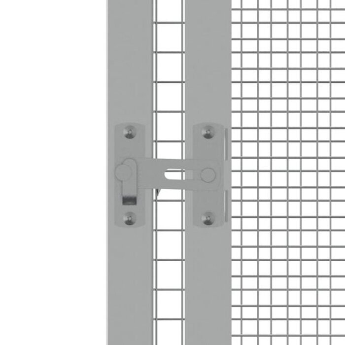 Vidaxl Große Voliere aus verzinktem Stahl 111x107x211,5 cm - 35% Rabatt