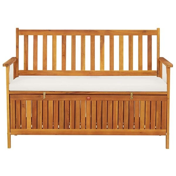 Vidaxl Gartenbank mit Stauraum Akazienholz 120cm - 35% Rabatt - Ausgepackt