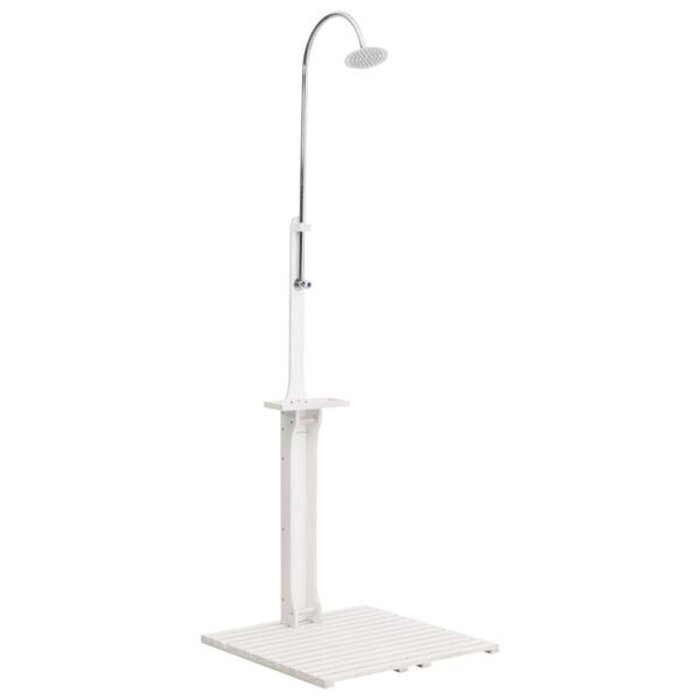 Vidaxl Gartendusche Holz weiß 75x75x221cm - 34% Rabatt auf Rückläufer